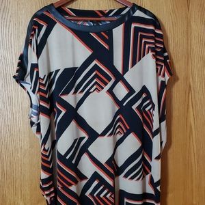 Womens geometric blouse 3xl